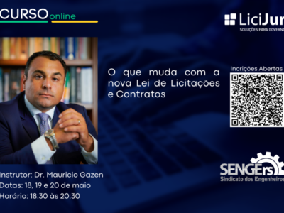 CURSO: O QUE MUDA COM A NOVA LEI DE LICITAÇÕES E CONTRATOS